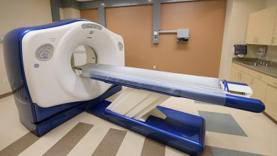 TET2 cancer research — radiation therapy equipment in a hospital