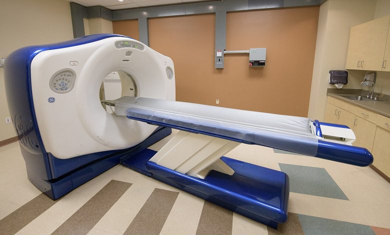 TET2 cancer research — radiation therapy equipment in a hospital